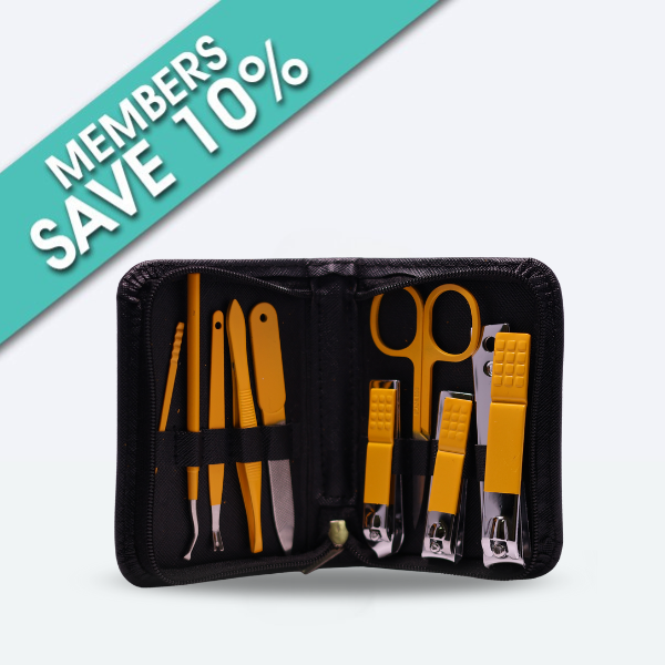 Black Manicure Set – 10 Piece
